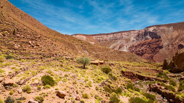 Pueblo de Machuca no Deserto de Atacama