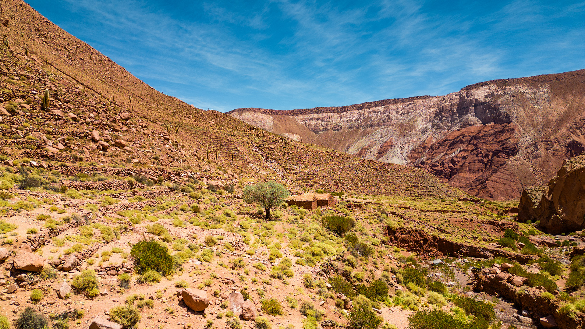 Pueblo de Machuca no Deserto de Atacama